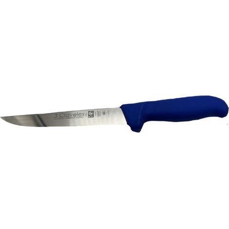 Cuchillo carnicero estrecho 3 Claveles 18 cm