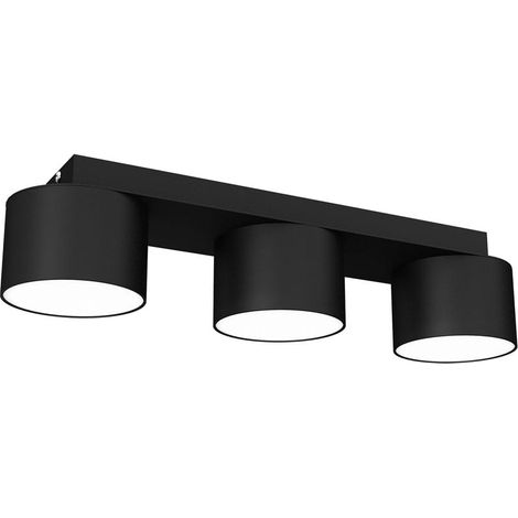 Plafonnier spot Milagro DIXIE métal noir 3xGX53 20W (1/5)
