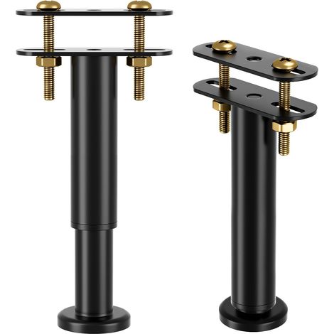 Lot de 2 pieds de lit réglables 18-32 cm, pour Sommier à Lattes - meuble - Stabilité - ajustable (1/5)