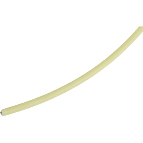 Fil de câblage à gaine PTFE RS PRO, 0,6 mm², 20 AWG, 200°C max, PTFE Jaune, 100m ( Prix pour Bobine de 100 Mètres )
