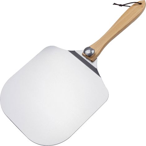 Pizza Shovel - Aluminum Blade - Folding Wooden Handle - 30.5 Cm - For Pizza Cake Steak Pancake Transfer - 1 Piece (1/4)