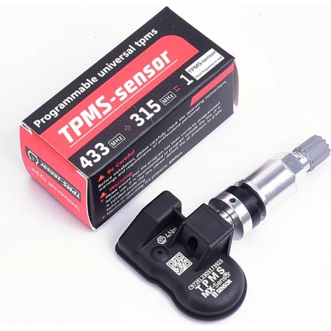 (1 pièce en métal) 1 capteur de pression des pneus pour véhicule, système de surveillance 2 en 1 315 MHz + 433 MHz, programmable, universel TS508 TS600 (1/5)