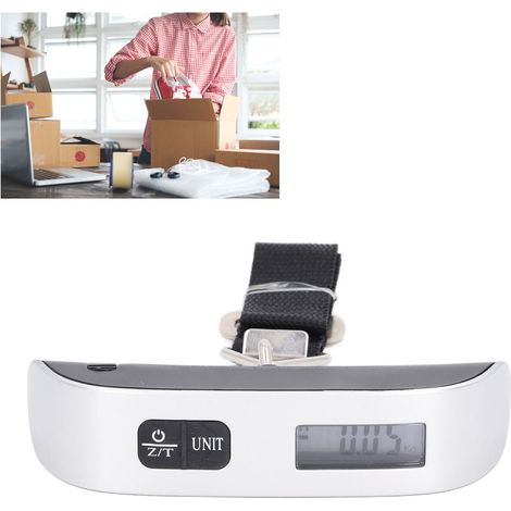 Balance électronique de haute précision, balance portative 50 kg, balance électronique portable, pèse-bagages, balance à ressort pour livraison express, balance en grammes. (1/5)