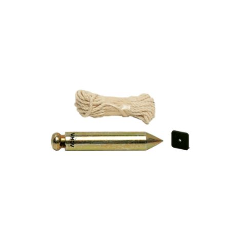 PLOMADA DE ACERO ZINCADA + NUEZ DE PLASTICO. PARA MECANICO 125grs - ACHA