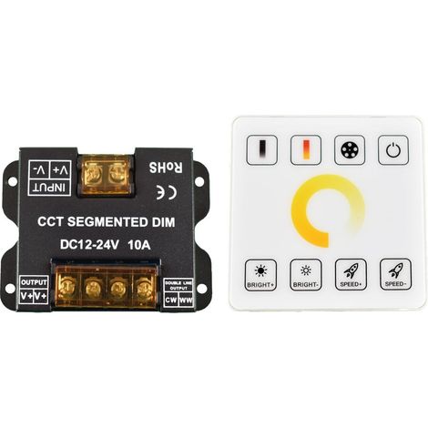 Driver CCT Dual White per strisce LED con pannello a