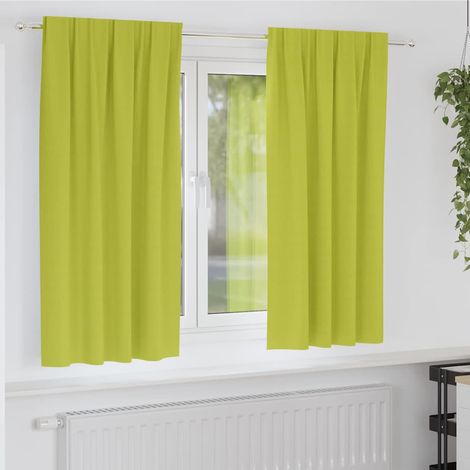 Cortinas opacas con cortinas Verde Poliéster