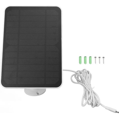 Decdeal 4W 5V Solarpanel für ARLO Ring Blink Überwachungskamera IP65 wasserdichtes Ladegerät mit 360 Grad einstellbarer Halter
