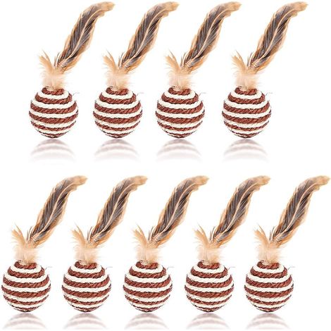 Katzenbälle, Sisalbälle, Katzenspielzeug für Kätzchen (1/5)