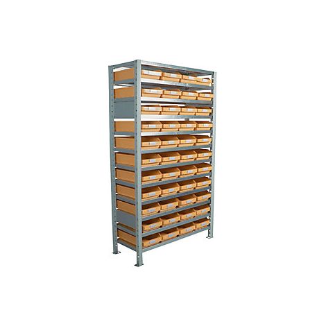 kaiserkraft Scaffale a innesto con cassette per scaffali alt