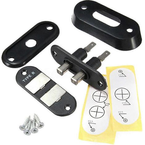 Kit de interruptor de contacto para puerta corrediza P-3, color negro metálico, para sistemas de cierre centralizado de camiones y furgonetas, accesorios para sistemas de alarma de automóviles, multic (1/5)