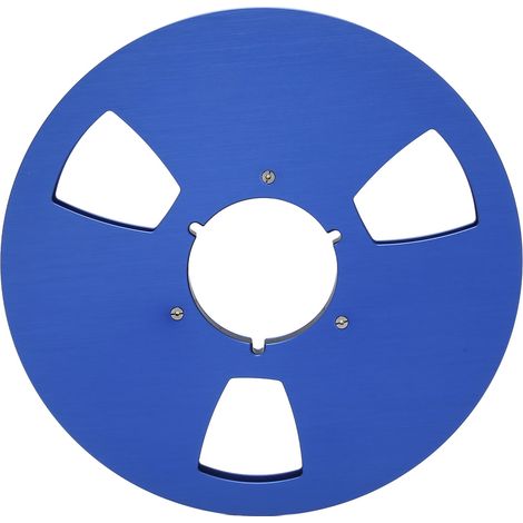 Bobine de Récupération Vide 10,5 Pouces 1/4 en Alliage d'Aluminium 3 Trous pour Machine à Ruban Sonore, Compatible Pioneer Blue (1/5)