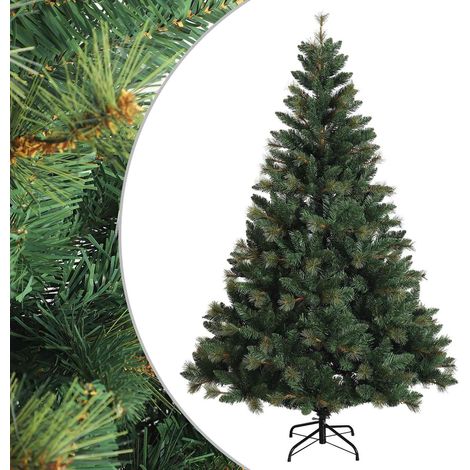 Artificial Hinged Christmas Tree 120 cm PVC and Metal Green vidaXL (1/5)