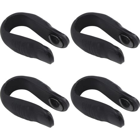 Lot de 4 pinces magnétiques d'acupression pour les points de pression des mains, réduction du stress, soulagement des maux de tête et des migraines, noires (1/5)