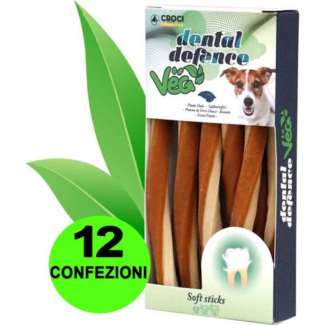 Stick Dental Defence Veg gusto Patata Dolce 12 confezioni da 100 g cad.
