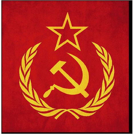 Set de 4 dessous de verres Urss Cbkreation