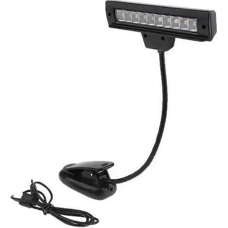 Wiederaufladbare USB-Schreibtischlampe mit 10 hellen LEDs, Nachttischlampe und Leselampe für den Schreibtisch (1/5)