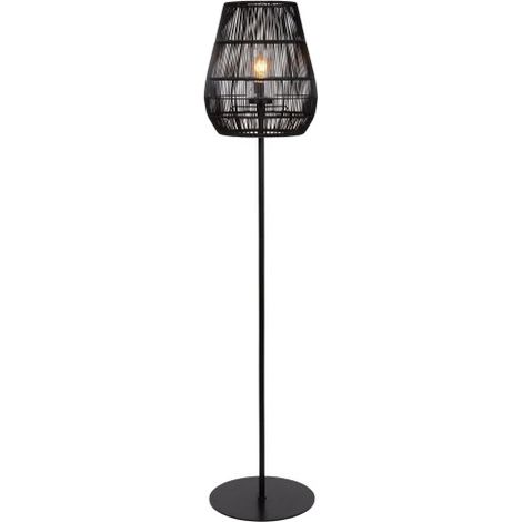 Lampe de pied Nerida IP44 noir - Ø 35cm - 03845/81/30
