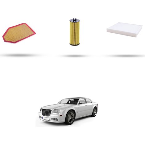Kit tagliando 3 filtri compatibile con Chrysler 300c 3.6 215kw dal 2011 (1/5)