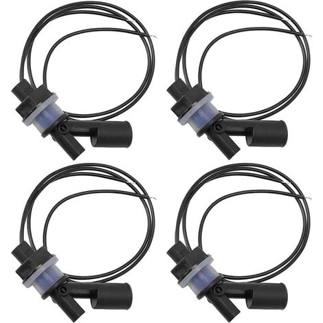 Lot de 4 Capteurs de Niveau deau, Interrupteur Flotteur pour, Pompe Capteur Niveau Eau Interrupteur De Niveau Automatique pour Aquarium de Piscine (1/4)