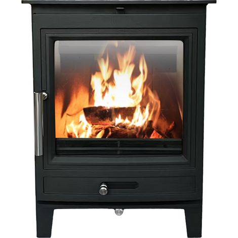 NRG 5KW Multifuel Stove Log Burner Heating Fireplace Defra Approved Eco Design (1/5)
