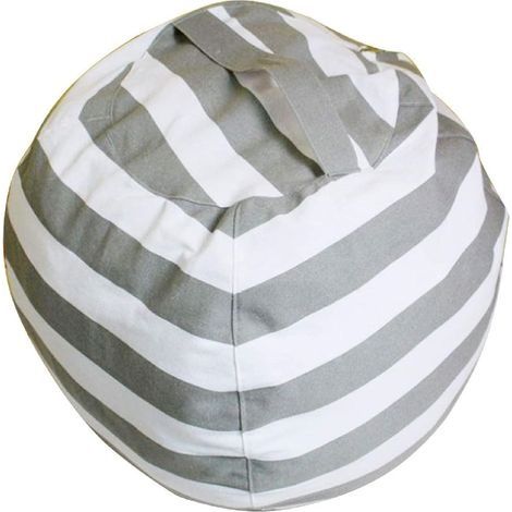 Pouf en toile (gris) (1/2)