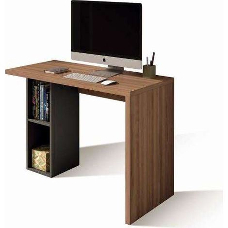 Mesa estudio Mod-Denver acabado nogal/grafito, 52 x 105 x 76 cm (fondo x ancho x alto) (1/3)