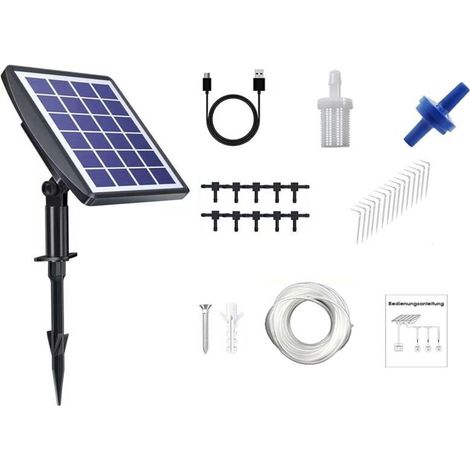 Solar irrigation machine, automatic drip irrigation system, suitable for potted plants, multiple timer modes (1/4)