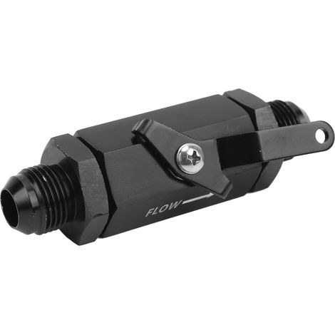 Clapet anti-retour coupe-carburant en alliage d'aluminium 6061 anodisé noir, anti-corrosion robuste, pour tuyau AN10 (1/5)