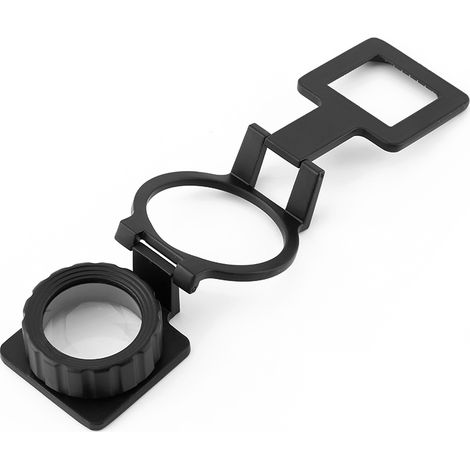 15 Loupes Pliables Portables avec Support Verre Grossissant Échelle de Mesure (1/5)