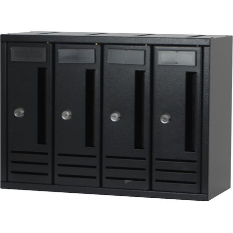 CASSETTA POSTALE COMPO 4 42X18X30 CM ANTRACITE (1/5)