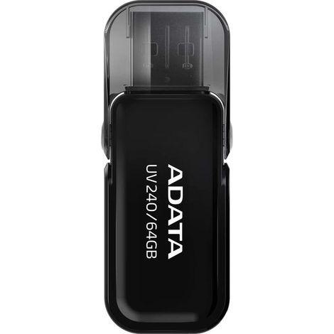 Flashdisk Adata UV240 64GB, USB 2.0, black, vhodné pro potisk (1/4)