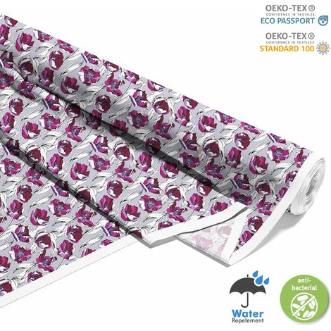 TESSUTI DECORATIVI PER ESTERNI OXFORD - Motivo Tulipani Fiori I DX203 (1/5)