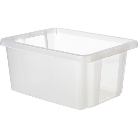 Curver 225358 Bac gerbable emboîtable ESSENTIALS Drehstapelbox 20L, transparent empilable transparen