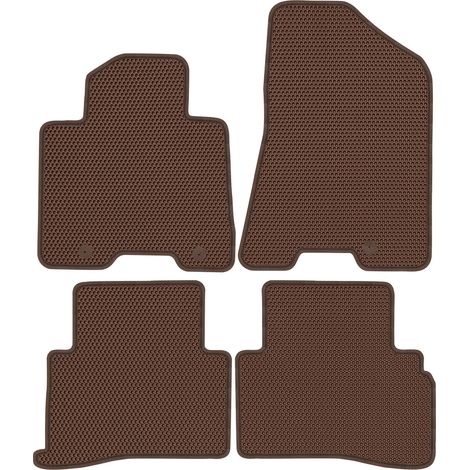 Hyundai Tucson III SUV (2015-2020). Tapis de sol dédiés - EVA marron alvéolé (1/5)