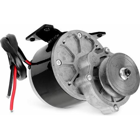 Electric motors, belt pulley gear motor speed reduction electric motor 12V 250W gear electric motor 2950rpm high torques low noise pure copper, for bicycle (1/5)