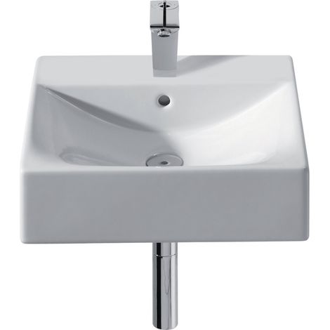 Lavabo Diverta Percé Monotrou 47X44cm Blanc - Roca - mural ou à poser (1/6)
