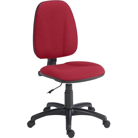 Chaise de bureau tissu Prestige Jupiter - Bordeaux (1/5)