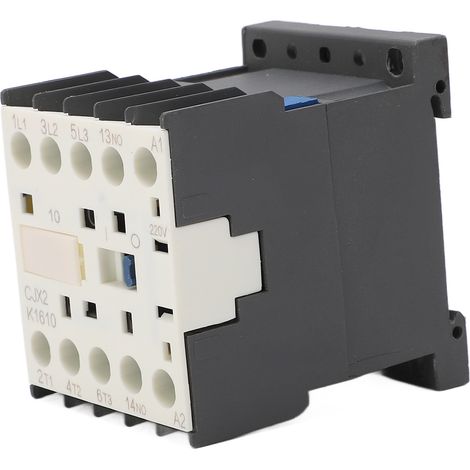 Contacteur CA à contacts argentés triphasé, contrôleur de circuit et interrupteur de commande de charge 220 V 16 A pour alimentation électrique