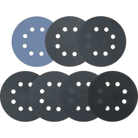 70 Disques Abrasifs 125mm 8 Trous – Grain 400/600/800/1000/1500/2000/3000 pour Ponçage Sec et Humide – Papier de Verre Auto-agrippant (1/5)