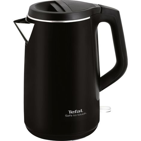 Bouilloire électrique 1,5 L noir mat température réglable