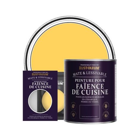 Peinture pour Faïence de Cuisine, Finition Mate - Gelée de Citron (1/3)