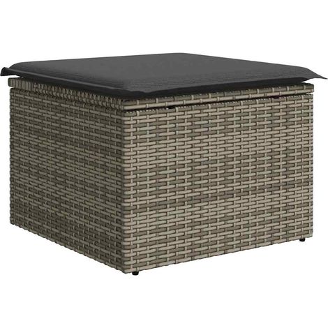 Set Divano da Giardino 9 pcs Grigio vidaXL (1/5)