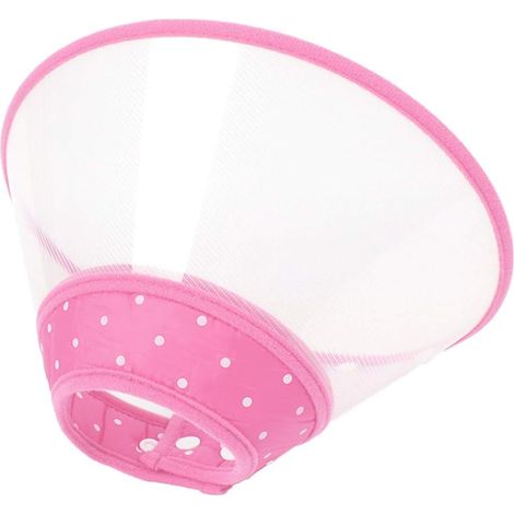 Collar protector, plástico transparente, borde suave, ajustable, para perros y gatos, postoperatorio (1/5)