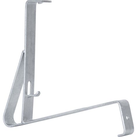 DAPRONA Schneefangstütze für Schneefanggitter, Halterung für gewellte Dachziegel (Frankfurter Pfanne) 32,5cm, TÜV Rheinland zertifiziert - Silber