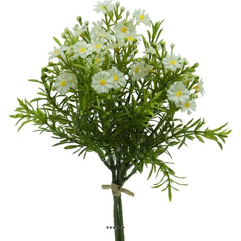 Mini bouquet de fausses marguerites H 25 cm extérieur (1/3)