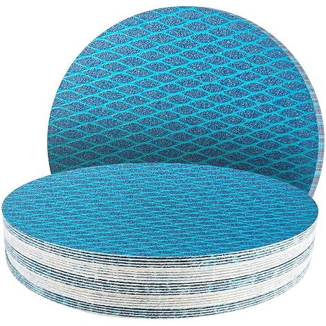 Disques Abrasifs 180mm - Grains 60/80/120/180/240 - Papier Abrasif pour Bois, Métal, Plastique et Plâtre (1/5)