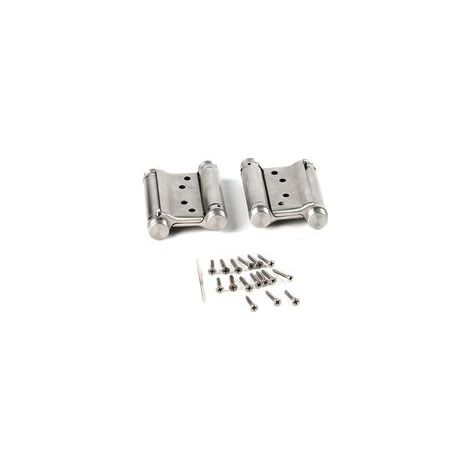 2Pcs Charnières À Ressort Double Action en Acier Inox 3in Charnières Saloon pour Porte Battante Tenir Jusque 15Kg (1/5)