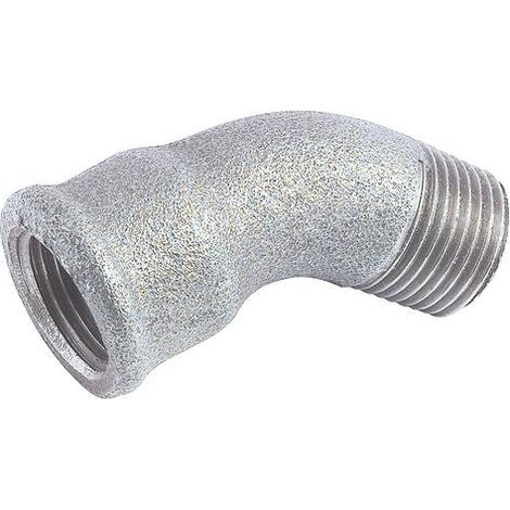 COUDE EGAL FONTE GALVANISEE 45° MALE FEMELLE N° 40