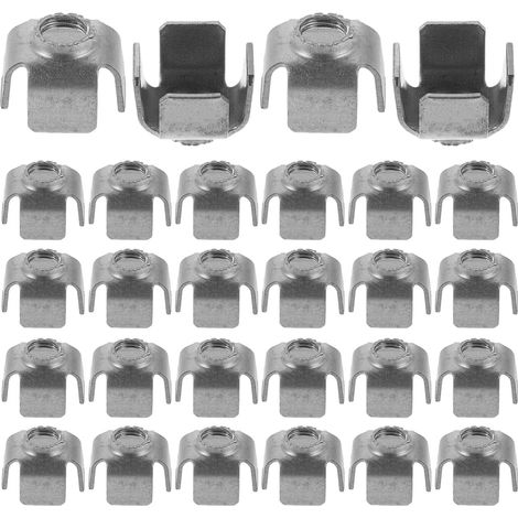 200 écrous carrés filetés M6, fixation stable et facile à (1/5)