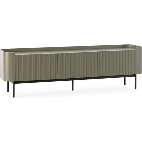 Mueble para televisión 3 puertas mod-Maya acabado verde, 180cm(ancho) 55cm(alto) 40cm(largo) (1/5)